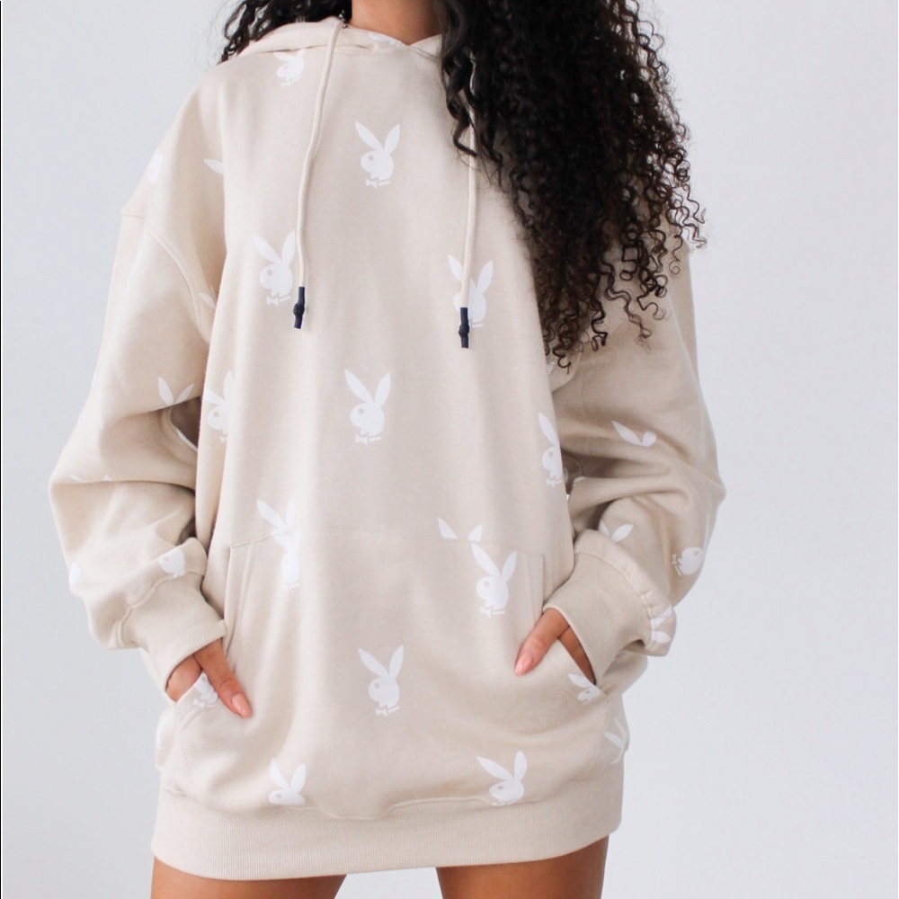 Stone playboy hoodie dress